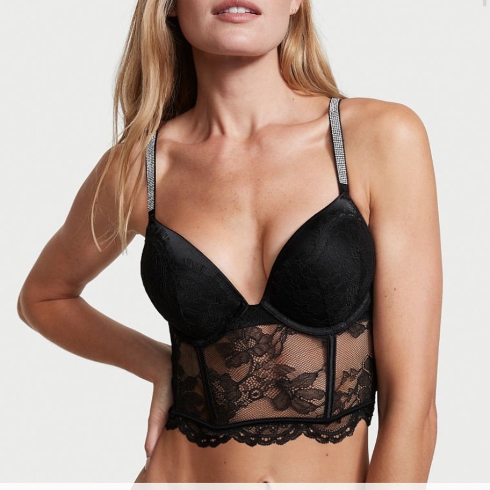 Bombshell Push-Up Corset Top NWT 36D